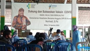 Anggota DPR Nurhadi Gandeng Kemenkes RI Adakan Vaksinasi ke Masyarakat