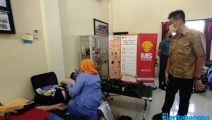 Bersama Koarmada II, PT Matahari Sakti Gelar Donor Darah dan Bagi Sembako