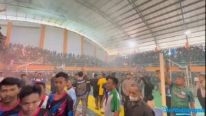 Laga Voli Pelajar Bupati Cup 2022 Jombang Ricuh