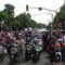 pemotor berhenti di jombang saat detik-detik proklamasi