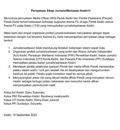Pernyataan Sikap