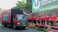 Gubernur Khofifah Lepas Puluhan Truk Operasi Pasar Lumbung Pangan Jatim di 25 Titik