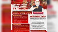 H-3 Finish Lomba Logo HUT Pemprov ke-77