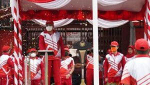 Walikota Blitar Pimpin Upacara Haornas ke-39, dan Buka Liga Pelajar