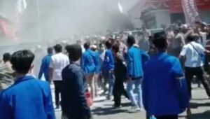 Unras Mahasiswa Pasuruan Ricuh, Dua Mahasiswa Diamankan