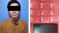 Penjual Accu Nyambi Jual Sabu Diamankan Polisi
