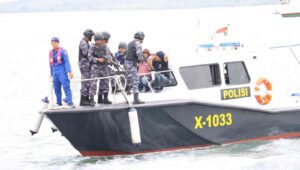 Jelang KTT G20, Polresta Banyuwangi  Simulasi Pengamanan di Selat Bali