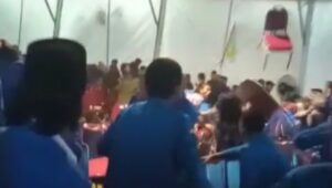 Ricuh, Kursi Beterbangan Saat Muspimnas PMII di Tulungagung
