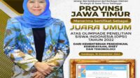 Lagi, Jatim Raih Juara Umum Olimpiade Sains Nasional dan OPSI