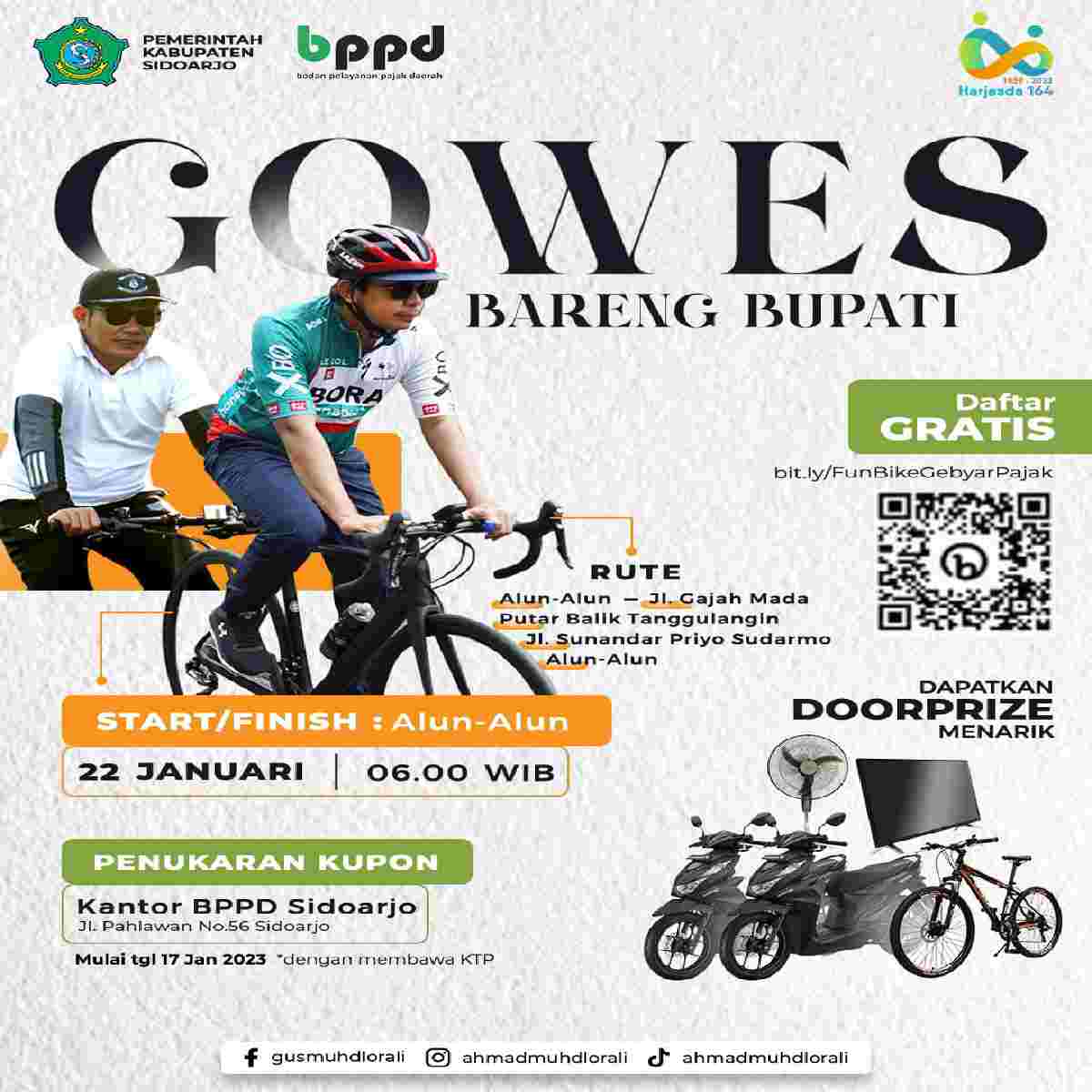 Gowes bareng Bupati