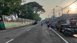 Dinas Perhubungan Pemkab Bojonegoro Berlakukan Dua Arah Jalan di Utara Pasar Kota Lama