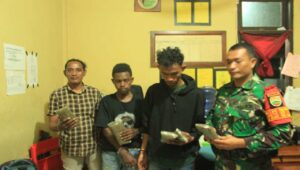 Satgas Pamtas RI-PNG Yonif 132/BS,   Amankan 500 Gram Ganja Siap Edar