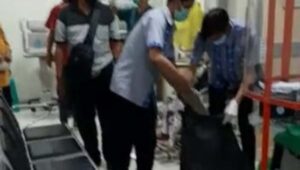 Brakk, Ruang Poli Mata RSUD Sidoarjo Ambrol, 1 Pasien Tertimpa Plafon