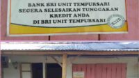 Menunggak Angsuran KUR, Rumah Diplang Peringatan Diawasi Khusus