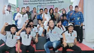 Puncak Peringatan HPN 2023 oleh Wartawan Bojonegoro Bersatu (WBB) Terlaksana di Pasar Wisata Bojonegoro