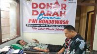 HPN 73 dan HUT PWI 77, PWI Bondowoso Rutin Gelar Baksos Donor Darah