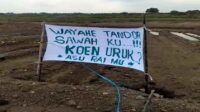 Lahan Dikuasai Pengembang PT CSM Petani Gogol Gilir Urangagung Sidoarjo Melawan