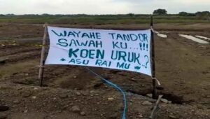Lahan Dikuasai Pengembang PT CSM Petani Gogol Gilir Urangagung Sidoarjo Melawan