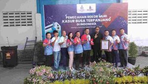 Olympic Foam Sabet Rekor MURI Kasur Busa Terpanjang di Indonesia