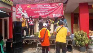 HUT Bhayangkara ke-77 Polsek Jiken Gelar Gowes Bareng Masyarakat