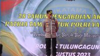 Waka Polres Tulungagung Berangkatkan Bantuan Air Bersih 28 Tahun Pengabdian Akpol 1995