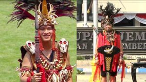 HUT ke-78 RI: Kaesang Pangarep dan Bupati Jember Kompak Pakai Baju Adat Minahasa