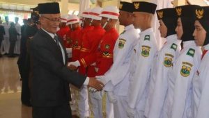 Kukuhkan 74 Paskibra, Bupati Salwa Sebut Paskibra Punya Tugas Mulia