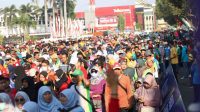 Ribuan Peserta Jalan Sehat Moderasi Beragama Banjiri Jalan Sudarman Jember