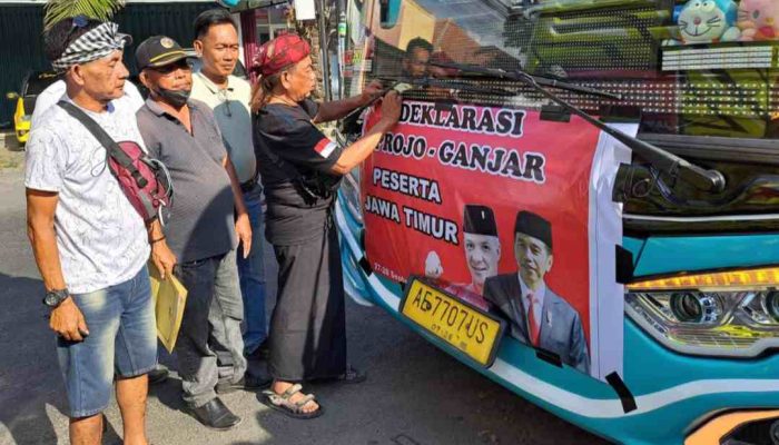 Relawan Projo Ganjar Jatim Bertolak ke Jakarta, Hadiri Deklarasi Ganjar Pranowo Capres