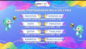 MNCTV Tayangkan Pertandingan Voli Putra Asian Games 2023