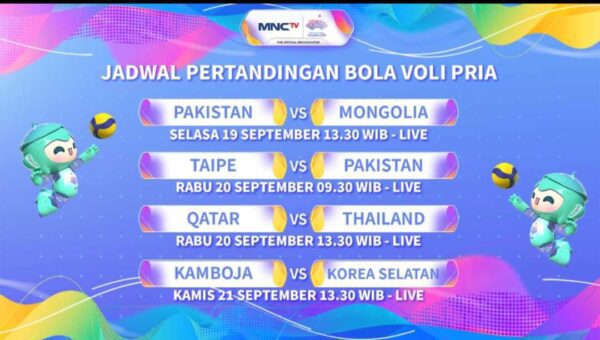 Jadwal voli MNCTV