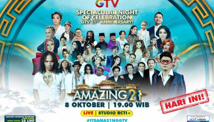 Malam Ini, Deretan Musisi dan Selebriti Paling Amazing, Siap Guncang Malam Puncak Amazing 21