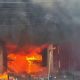 Gudang terbakar