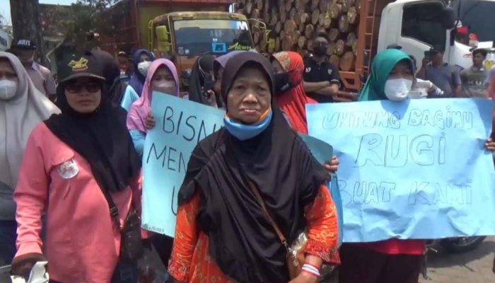 Geram Serbuk Kayu Cemari Kampung Halaman, Ratusan Warga Jombang Demo dan Blokir Pabrik