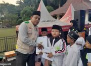 Kolaborasi Lazisnu, Baznas, dan RMI Santuni Santri Yatim Piatu di 8 Pesantren