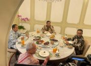 Tiga Capres Makan Siang Bersama Presiden Jokowi di Istana Merdeka