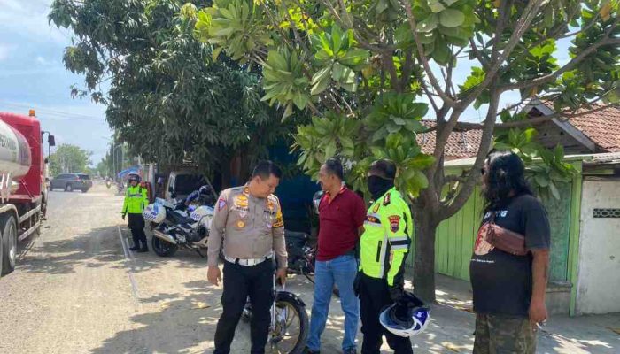 Kapolres Patroli Pakai Moge di Perbatasan Grobogan