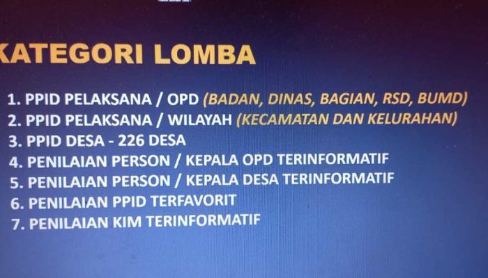 Diskominfo Jember Gelar Kompetisi PPID Untuk Tingkatkan Keterbukaan Informasi Publik
