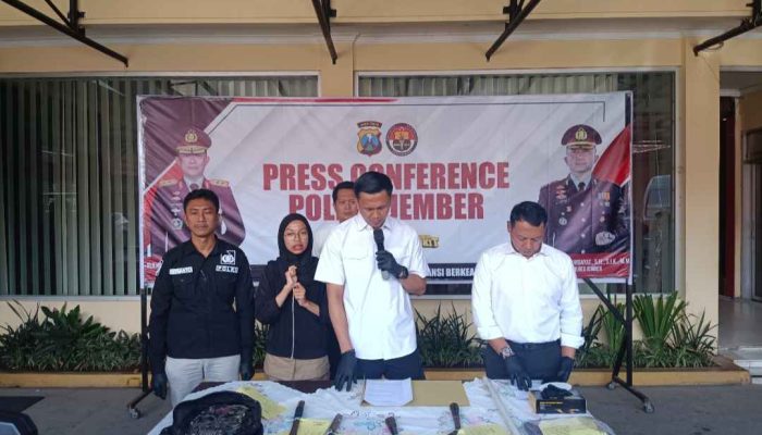 Bawa Sajam Sepulang Selawatan, Segerombolan Remaja di Jember Diringkus Polisi