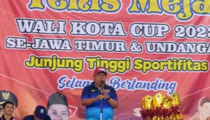 Turnamen Tenis Meja Wali Kota Cup 2023 se Jawa Timur, Resmi Dibuka, Wali kota Blitar : Junjung Tinggi Sportifitas