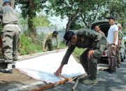 Tim Gab dan Bawaslu Blora Tertibkan Alat Peraga Kampanye