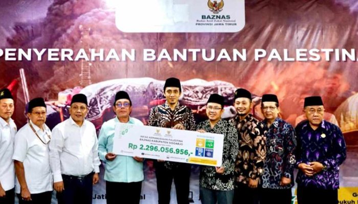 Baznas Sidoarjo Salurkan Donasi Kemanusiaaan Rp2,3 Miliar untuk Palestina