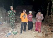 BPBD Sampang Didampingi Babinsa Monitoring Dapur Roboh