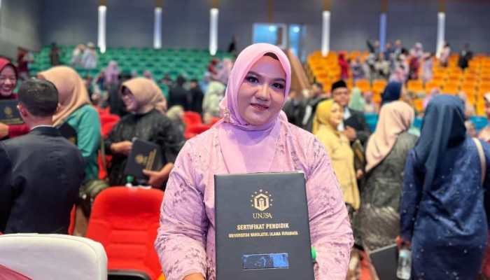 Jarak Tak Halangi Belajar, Nola Hadiri Pelantikan dan Pengambilan Sumpah