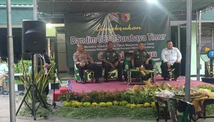 Cangkrukan Dandim 0831 Surtim Perkuat Sinergi Kamtibmas Jelang Pemilu
