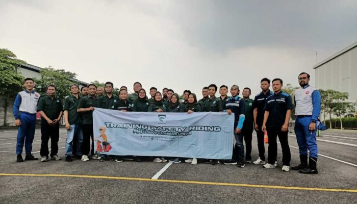 Peringati Bulan K3 Nasional, PT Teknindo Geosistem Unggul Ikuti “Safety Riding Training”