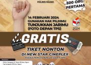 Gratis, 500 Tiket Nonton Film Bagi Pemilih Pemula dari Kapolres Ngawi
