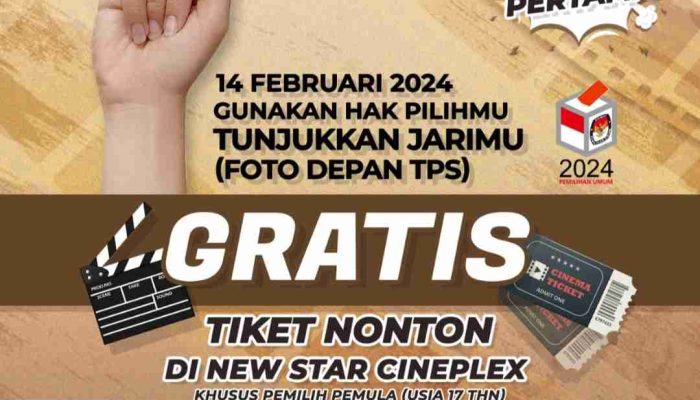 Gratis, 500 Tiket Nonton Film Bagi Pemilih Pemula dari Kapolres Ngawi