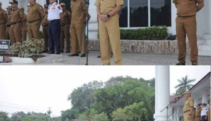 Bupati Asahan Pimpin Apel Gabungan Pertama 2024