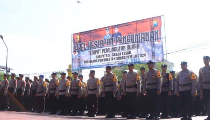 440 Personel Polres Siap Berangkat Amankan TPS